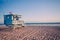 Lifeguard cabin on Santa Monica beach