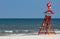 Lifeguard on Empty Beach