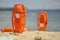 Lifeguard equipment on the beach