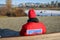 Lifeguard and a Frozen City Pond