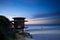 Lifeguard hut on australian beach