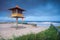 Lifeguard hut on australian beach