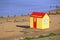 Lifeguard hut on beach