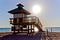 Lifeguard hut in Sunny Isles Beach, Florida