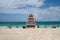 Lifeguard huts on Miami Beach