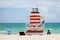 Lifeguard huts on Miami Beach