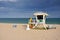 Lifeguard Huts in South Beach, Fort Lauderdale, FL, USA