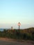 Lifeguard parking sign Ditch Plains Beach Montauk New York