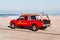 Lifeguard Rescue Vehicle at Moonlight State Beach