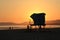 Lifeguard Station at Sunset