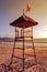 Lifeguard tower beach empty beach