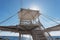 Lifeguard tower on the beach in Perissa Santorini