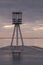 The lifeguard tower at Bellevue beach