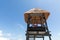 Lifeguard tower at Cancun beach, Caribbean Sea