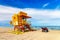 Lifeguard tower in Miami Beach