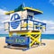 Lifeguard Tower, Miami Beach, Florida