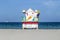 lifeguard tower in south beach, Miami in colorful design