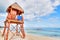 Lifeguard Tower on Tropical Beaches of Riviera Maya near Cancun, Mexico