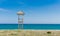 A lifeguard watchtower by the Mediterranean sea