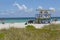 Lifeguard watchtower on South Beach, Miami Beach, Miami, Florida