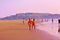 Lifeguards at Morjim beach, Goa, India