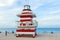 Lifeguards outpost tower in South Beach, Miami