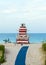 Lifeguards outpost tower in South Beach, Miami