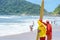 Lifeguards of Praia do Tombo beach, Guaruja SP Brazil