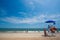 Lifeguards watching beach