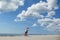 Lifeguards watching beach at Florida coast