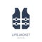 Lifejacket icon. Trendy flat vector Lifejacket icon on white background from Nautical collection