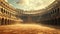 Lifelike Coliseum Battlefield For Battles Video Game, Fighting Video Game Arena Background