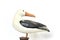 Lifelike model of a little wooden seagull and  anchor. Home and office decoration Toy.