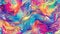 lifelike visuals portraying the mesmerizing allure of iridescent neon hallucinations in seamless patterns. SEAMLESS