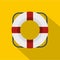 Lifeline icon, flat style