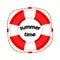 Lifeline for safety on the water, on a white background. Logotype