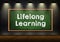 Lifelong learning - chalkboard message