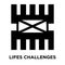 Lifes challenges icon vector isolated on white background, logo