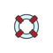 Lifesaver filled outline icon