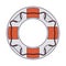 Lifesaver ring symbol