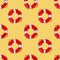 Lifesaver watercolor seamless pattern