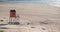 Lifesavers hut seen on empty beach