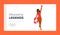 Lifesaving Legends Landing Page Template. Woman Lifeguard Character Holds A Lifebuoy In Hand, Ready To Rescue