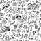 Lifestyle background, current affair. Seamless pattern for your design