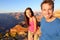 Lifestyle couple hiking in Grand Canyon