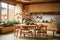 lifestyle Japanese comfortable kitchen interior house flowerpot vase window luxury trendy elegance