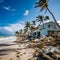 lifestyle photo hurricane impact in caribbean