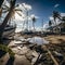 lifestyle photo hurricane impact in caribbean