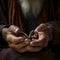 lifestyle photo iran closeup of hands counting on beads