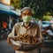 lifestyle photo malaysia street vendor sells nuts